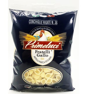 CONCHIGLIE RIGATE Shell N.36 Pasta "Primeluci" 500
